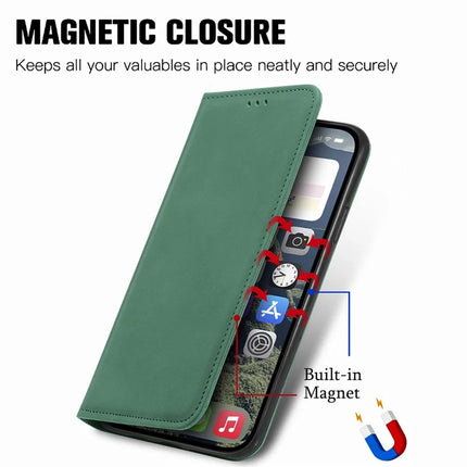 For iPhone 16e Leather Case with Card Holder Magnetic Absorption Phone Cover