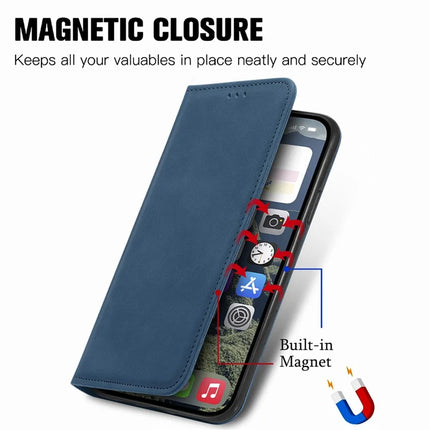 For iPhone 16e Leather Case with Card Holder Magnetic Absorption Phone Cover