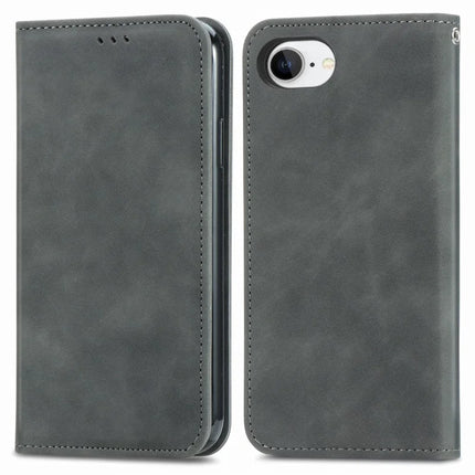 For iPhone 16e Leather Case with Card Holder Magnetic Absorption Phone Cover