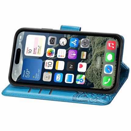 For iPhone 16e Case with Strap Butterfly Pattern PU Leather Wallet Phone Cover
