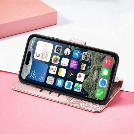 For iPhone 16e Case with Strap Butterfly Pattern PU Leather Wallet Phone Cover