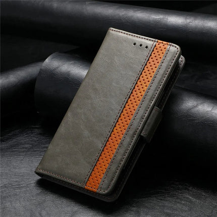 For iPhone 16e Case CASENEO 002 Series RFID Blocking Leather Wallet Stand Phone Cover