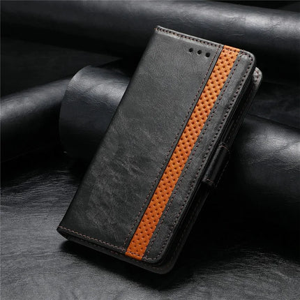 For iPhone 16e Case CASENEO 002 Series RFID Blocking Leather Wallet Stand Phone Cover