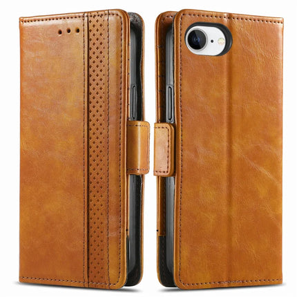 For iPhone 16e Case CASENEO 002 Series RFID Blocking Leather Wallet Stand Phone Cover