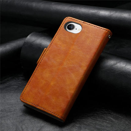 For iPhone 16e Case CASENEO 002 Series RFID Blocking Leather Wallet Stand Phone Cover