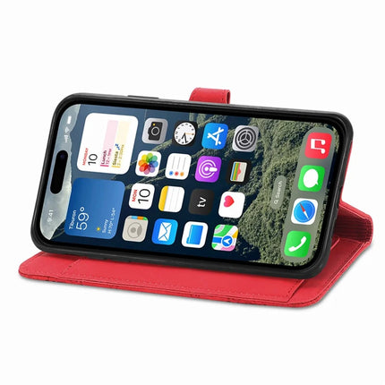 For iPhone 16e Zipper Wallet Case Flower Imprint PU Leather Phone Cover with Strap