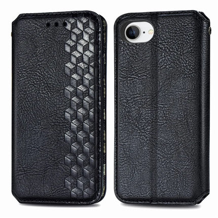 For iPhone 16e PU Leather Case Rhombus Imprint Wallet Stand Phone Cover