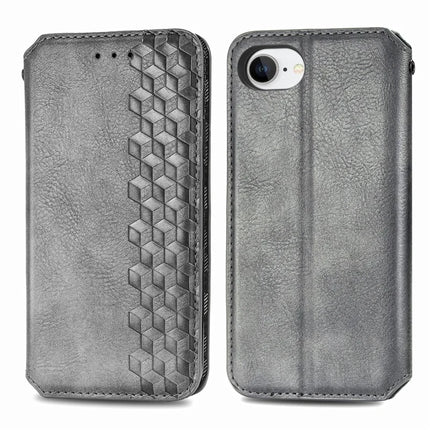 For iPhone 16e PU Leather Case Rhombus Imprint Wallet Stand Phone Cover