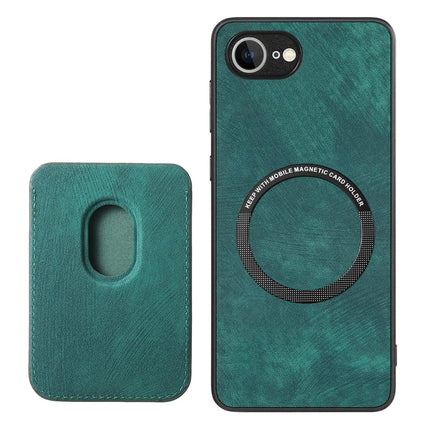For iPhone 16e Case Retro Leather TPU Phone Back Cover with Detachable Card Slot