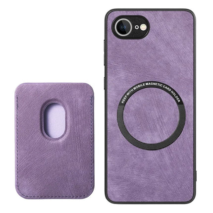 For iPhone 16e Case Retro Leather TPU Phone Back Cover with Detachable Card Slot