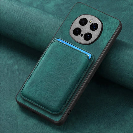 For Honor Magic7 5G Case Retro Leather TPU Phone Back Cover with Detachable Card Slot