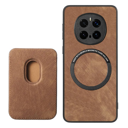 For Honor Magic7 5G Case Retro Leather TPU Phone Back Cover with Detachable Card Slot