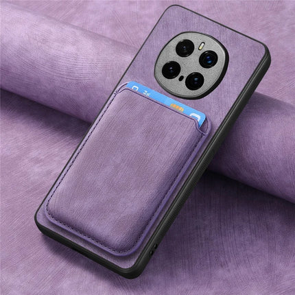 For Honor Magic7 5G Case Retro Leather TPU Phone Back Cover with Detachable Card Slot