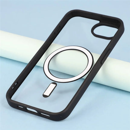 For iPhone 16e Case Compatible with MagSafe TPU + Acrylic Matte Phone Cover