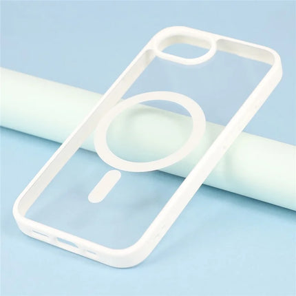 For iPhone 16e Case Compatible with MagSafe TPU + Acrylic Matte Phone Cover