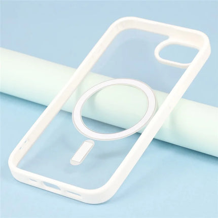 For iPhone 16e Case Compatible with MagSafe TPU + Acrylic Matte Phone Cover