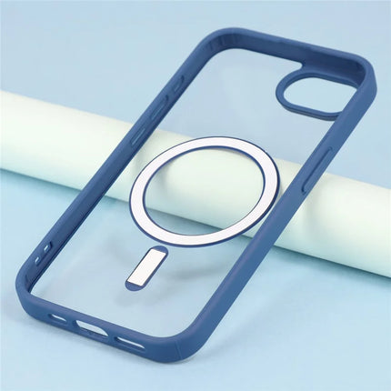 For iPhone 16e Case Compatible with MagSafe TPU + Acrylic Matte Phone Cover