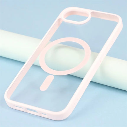 For iPhone 16e Case Compatible with MagSafe TPU + Acrylic Matte Phone Cover