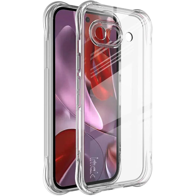 IMAK For Google Pixel 9a Case TPU Phone Cover Airbag Shockproof Protection - Transparent