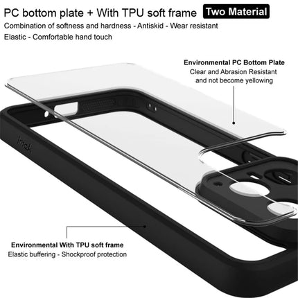 IMAK UX-9A Series for Google Pixel 9a Clear Case TPU PC Phone Cover Reinforced Corners