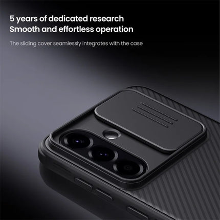 NILLKIN Camshield Pro Series for Samsung Galaxy A56 5G Case PC + TPU Slide Camera Lid Phone Cover