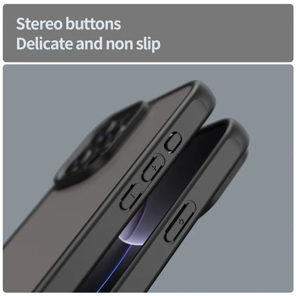 For iPhone 16 Pro Max Phone Case Drop Proof Airbags Frosted Translucent PC + TPU Back Cover
