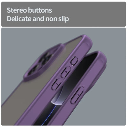 For iPhone 16 Pro Max Phone Case Drop Proof Airbags Frosted Translucent PC + TPU Back Cover