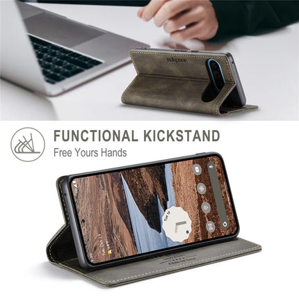 For Google Pixel 9 Pro / Google Pixel 9 Wallet Case AUTSPACE A01 Leather Stand Cover with RFID Blocking Card Holder