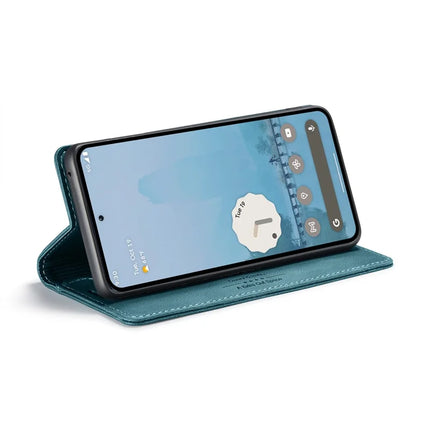 For Google Pixel 9 Pro / Google Pixel 9 Wallet Case AUTSPACE A01 Leather Stand Cover with RFID Blocking Card Holder