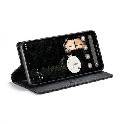 For Google Pixel 9 Pro XL Wallet Case AUTSPACE A01 Leather Stand Cover with RFID Blocking Card Holder