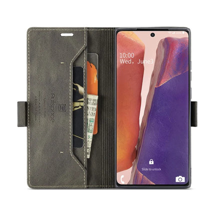 For Samsung Galaxy Note20 Wallet Case AUTSPACE A01 Leather Stand Cover with RFID Blocking Card Holder
