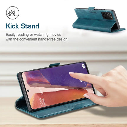 For Samsung Galaxy Note20 Wallet Case AUTSPACE A01 Leather Stand Cover with RFID Blocking Card Holder