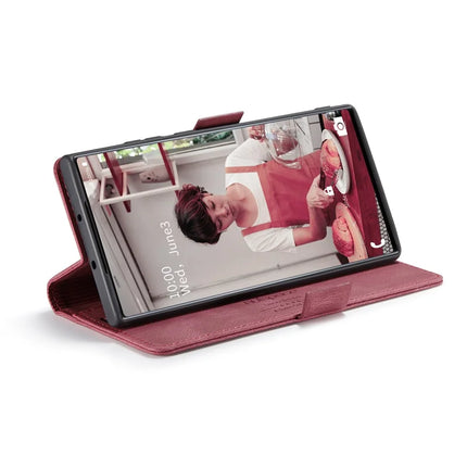 For Samsung Galaxy Note 10 Plus 4G Wallet Case AUTSPACE A01 Leather Stand Cover with RFID Blocking Card Holder