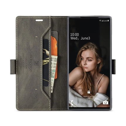 For Samsung Galaxy Note 10 Plus 4G Wallet Case AUTSPACE A01 Leather Stand Cover with RFID Blocking Card Holder