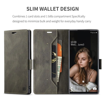 For Samsung Galaxy Note 10 Plus 4G Wallet Case AUTSPACE A01 Leather Stand Cover with RFID Blocking Card Holder