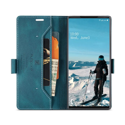 For Samsung Galaxy Note 10 Plus 4G Wallet Case AUTSPACE A01 Leather Stand Cover with RFID Blocking Card Holder