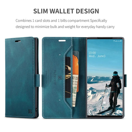 For Samsung Galaxy Note 10 Plus 4G Wallet Case AUTSPACE A01 Leather Stand Cover with RFID Blocking Card Holder