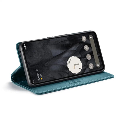 For Google Pixel 8 Pro Wallet Case AUTSPACE A01 Leather Stand Cover with RFID Blocking Card Holder