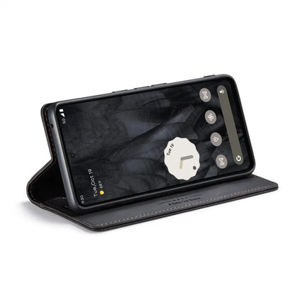 For Google Pixel 8 Pro Wallet Case AUTSPACE A01 Leather Stand Cover with RFID Blocking Card Holder