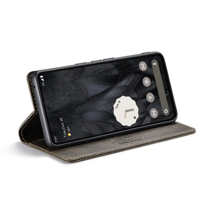 For Google Pixel 8 Pro Wallet Case AUTSPACE A01 Leather Stand Cover with RFID Blocking Card Holder