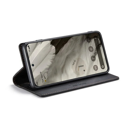 For Google Pixel 8 Wallet Case AUTSPACE A01 Leather Stand Cover with RFID Blocking Card Holder