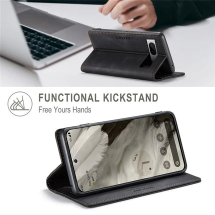 For Google Pixel 8 Wallet Case AUTSPACE A01 Leather Stand Cover with RFID Blocking Card Holder