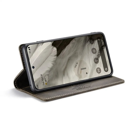 For Google Pixel 8 Wallet Case AUTSPACE A01 Leather Stand Cover with RFID Blocking Card Holder
