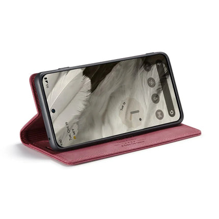 For Google Pixel 8 Wallet Case AUTSPACE A01 Leather Stand Cover with RFID Blocking Card Holder