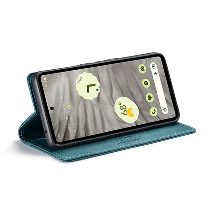 For Google Pixel 7a Wallet Case AUTSPACE A01 Leather Stand Cover with RFID Blocking Card Holder