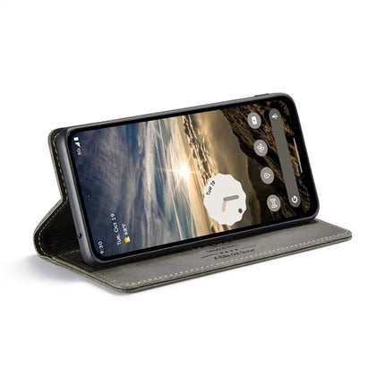 For Google Pixel 8a Wallet Case AUTSPACE A01 Leather Stand Cover with RFID Blocking Card Holder