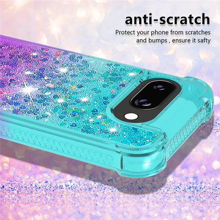 For Google Pixel 9a TPU Case Gradient Quicksand Phone Back Cover
