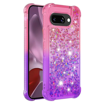 For Google Pixel 9a TPU Case Gradient Quicksand Phone Back Cover