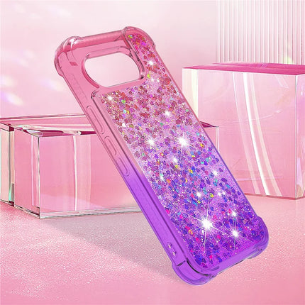For Google Pixel 9a TPU Case Gradient Quicksand Phone Back Cover