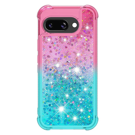 For Google Pixel 9a TPU Case Gradient Quicksand Phone Back Cover